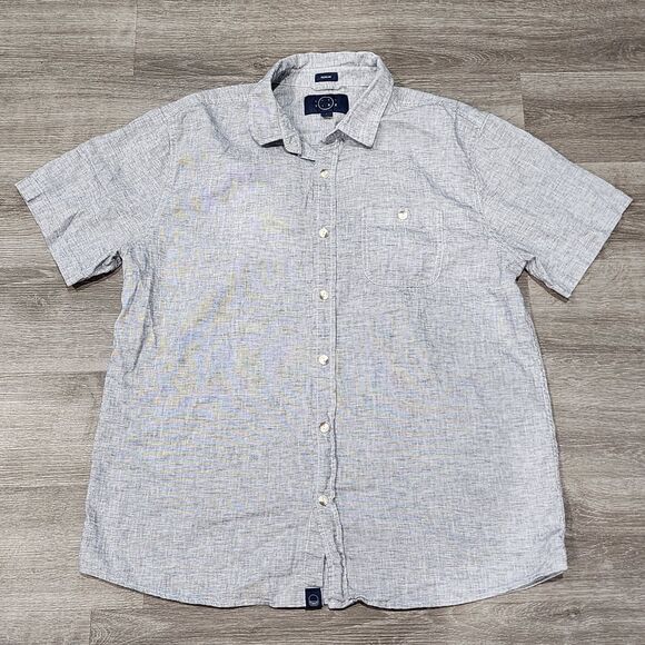 Even Tide Other - Even Tide Short Sleeve Shirt Light Blue Sizes L Tall